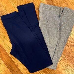 Old navy girls built in tough leggings.  size XL (14-16). Navy and grey.